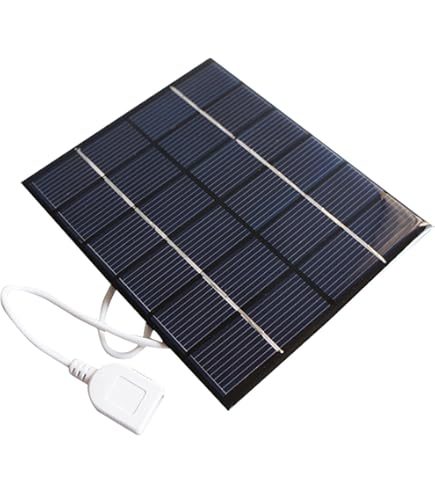 Amazon.com : New Solar Panel Power Bank 1.65W 5.5V 300mA USB